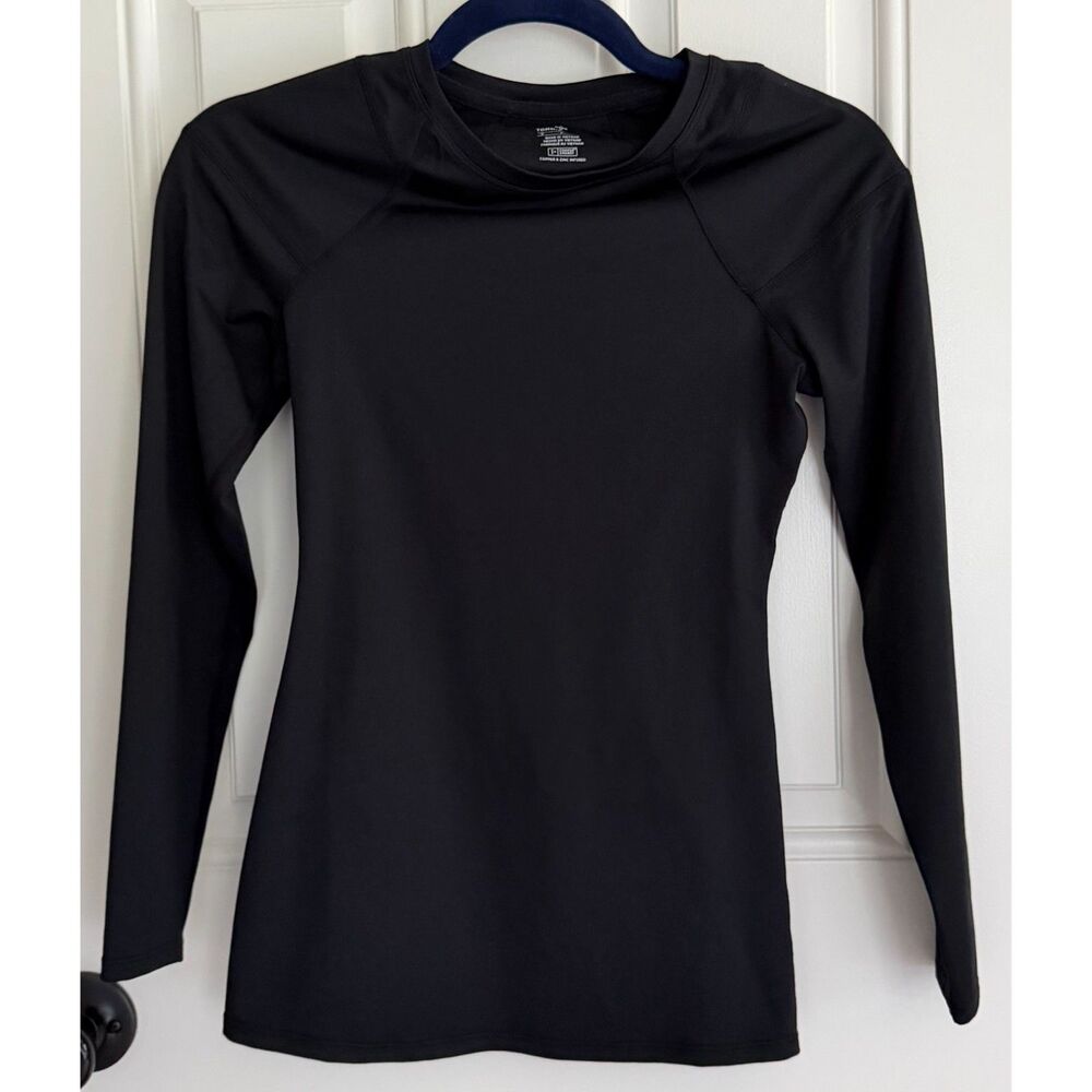 Tommy Copper Full Back Support Shirt Women's Long Sleeve size S